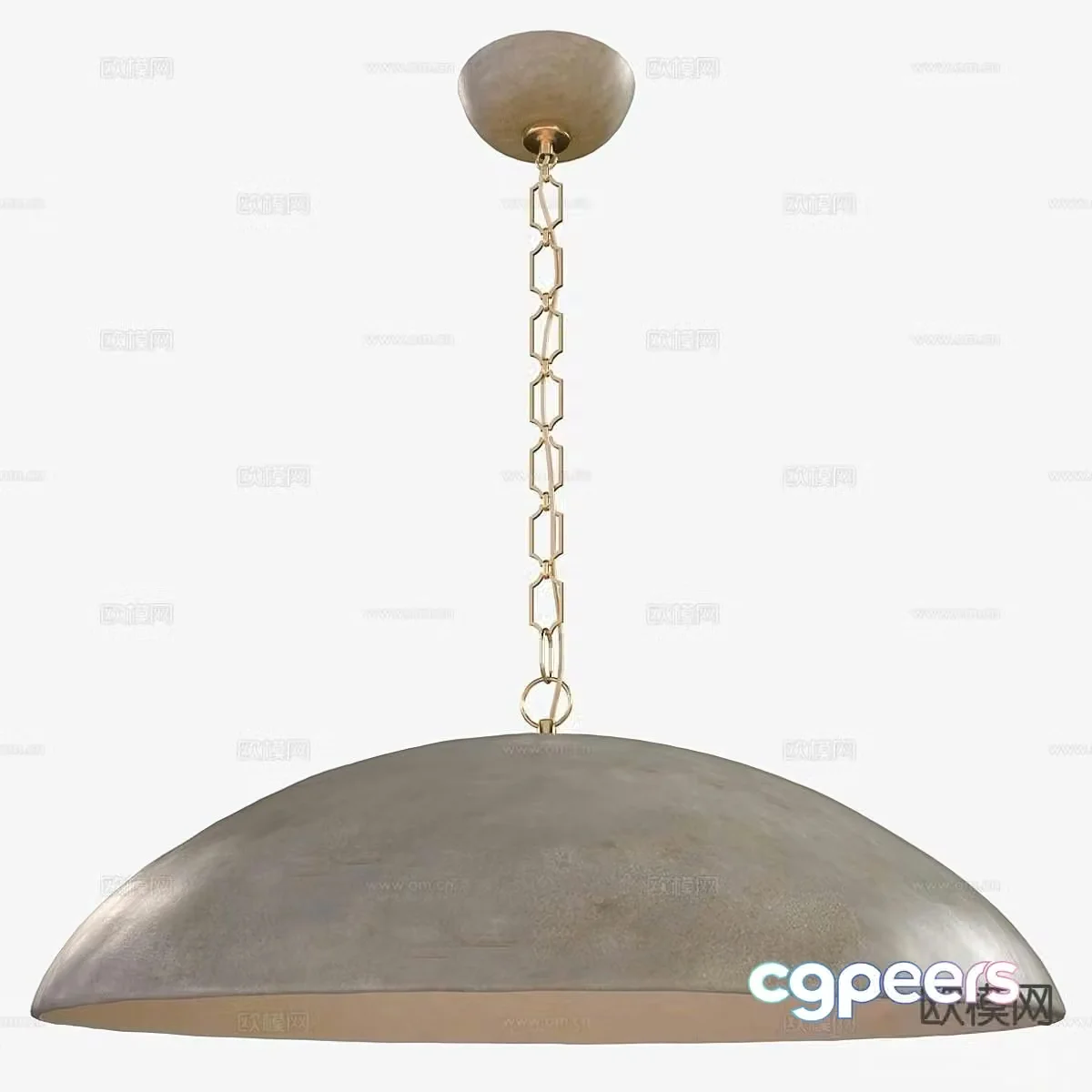 Elliot industrial style chandelier copper chandelier 3d model