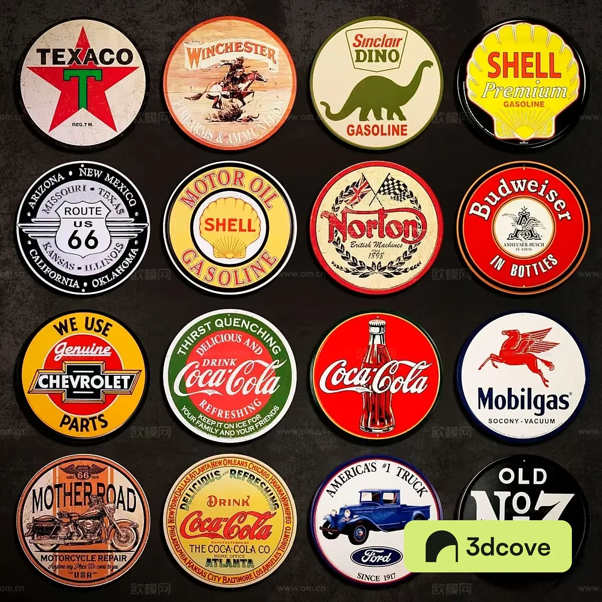 Retro Gas Station Signs