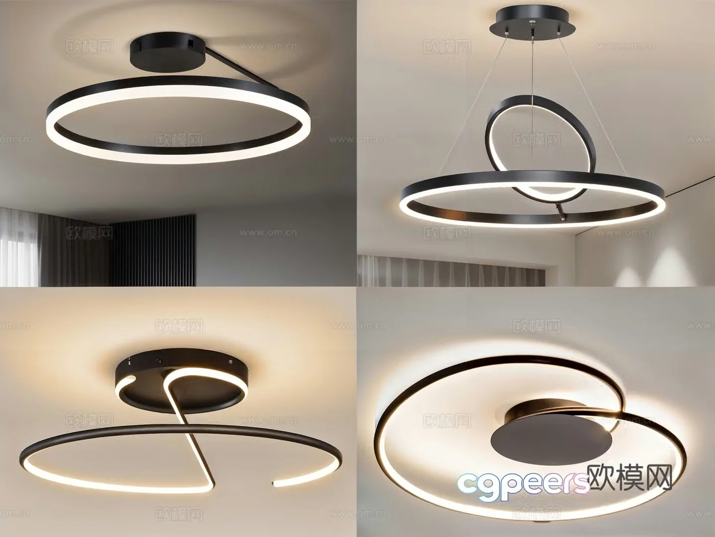 Modern ceiling light Decorative light 3d model