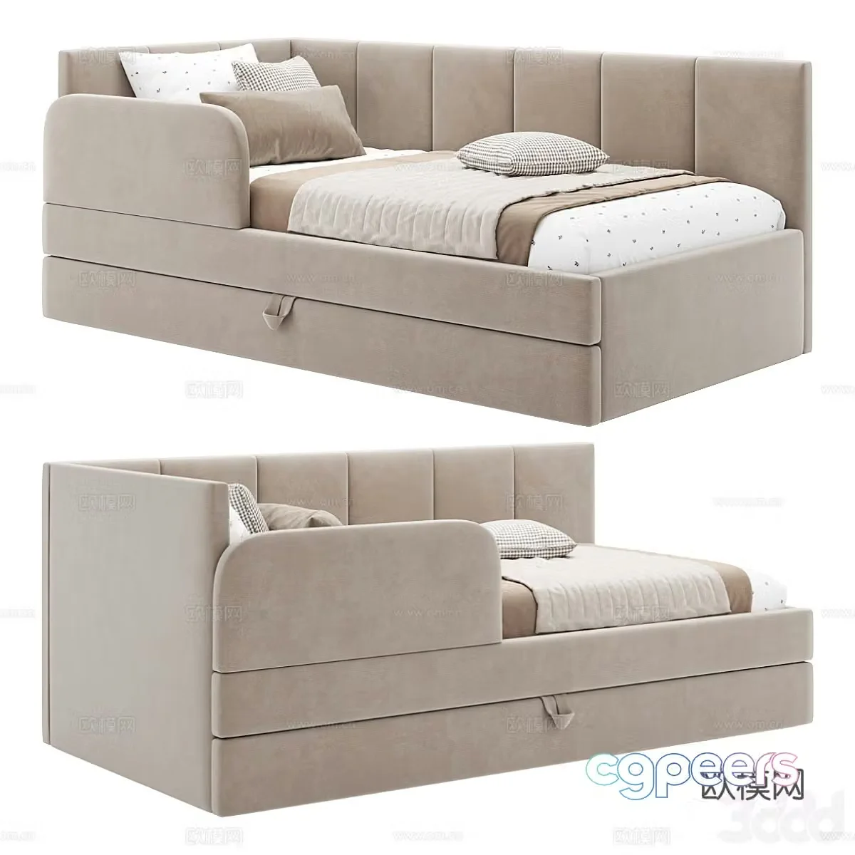 New Chinese children’s sofa bed 3D model