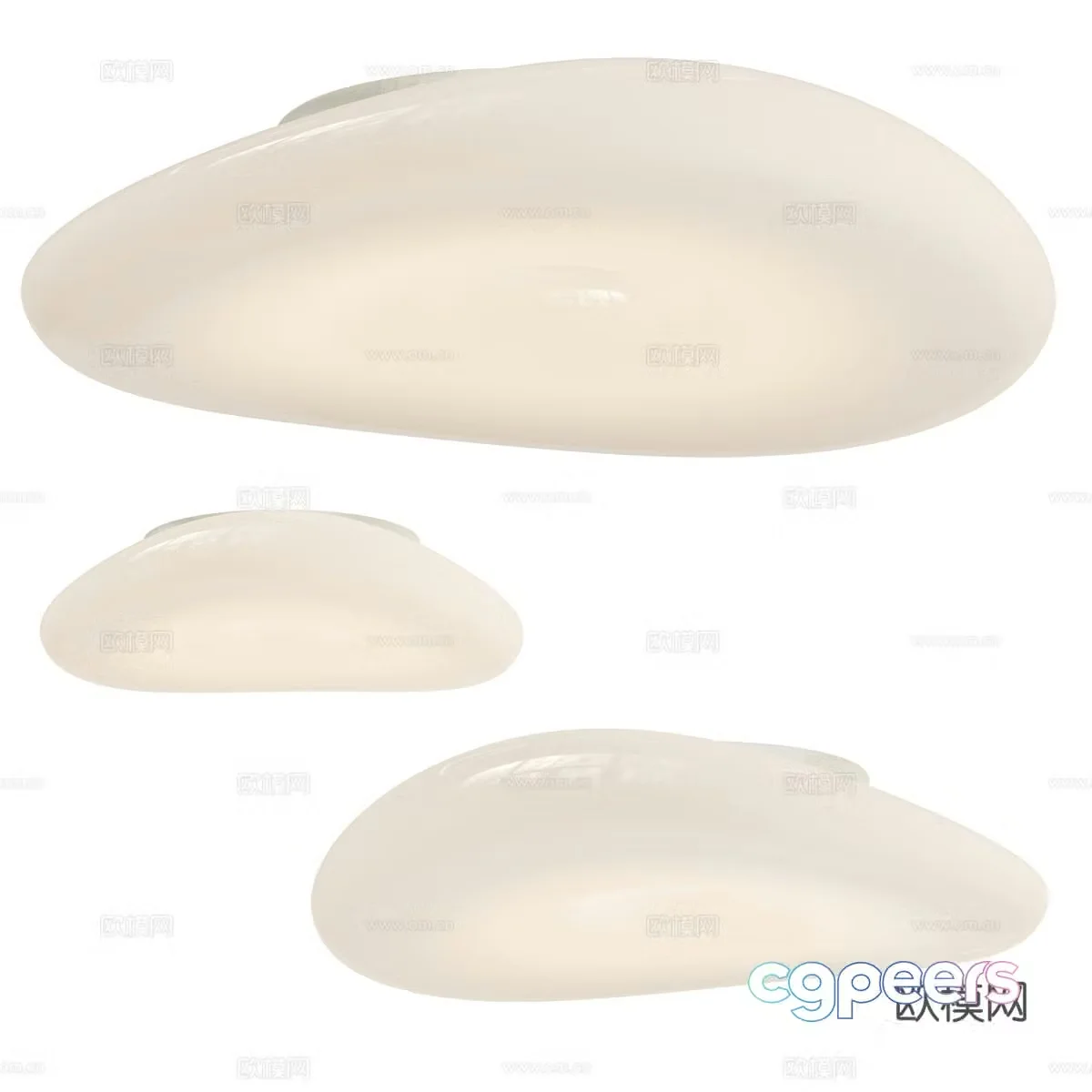 Cream style ceiling lamp bedroom lamp living room lamp 3d model