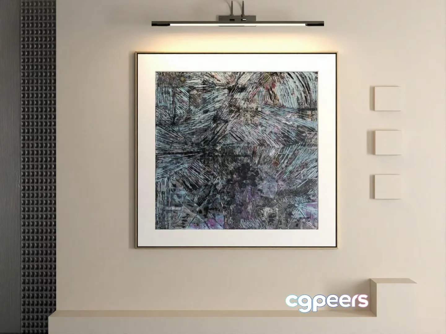 Modern Art Piece 3D Model – 15236 – VRAY Render