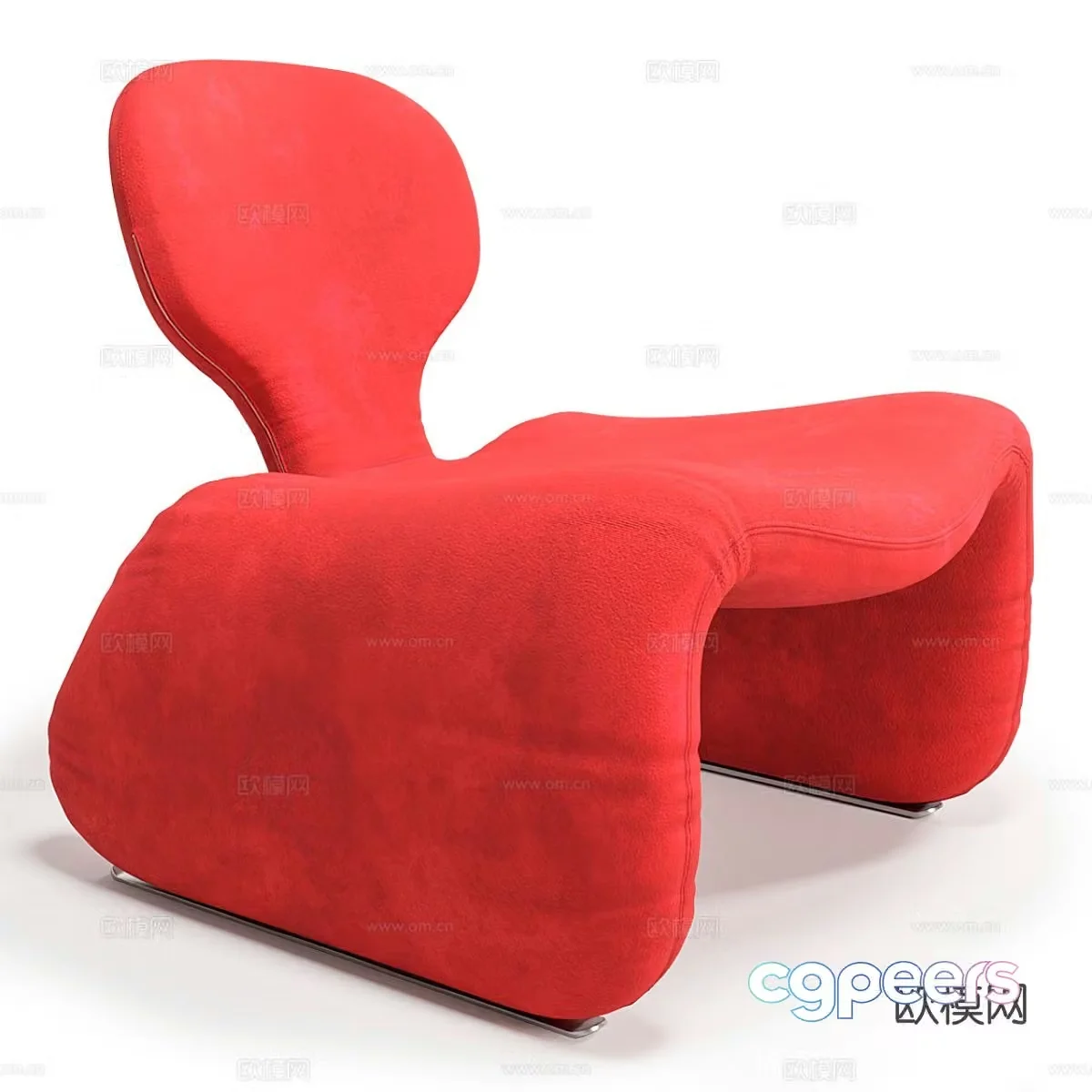 Single sofa leisure sofa 3d model
