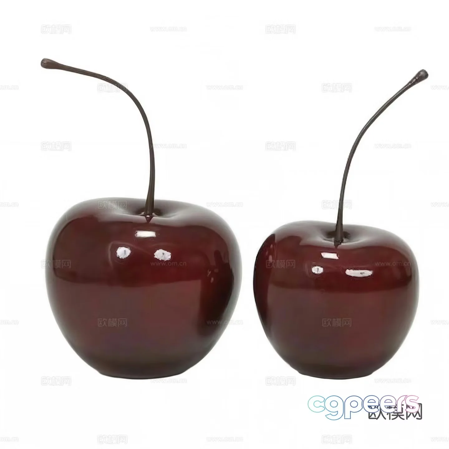 â€‹Modern soft furnishing cherry sculpture ornaments 3D model