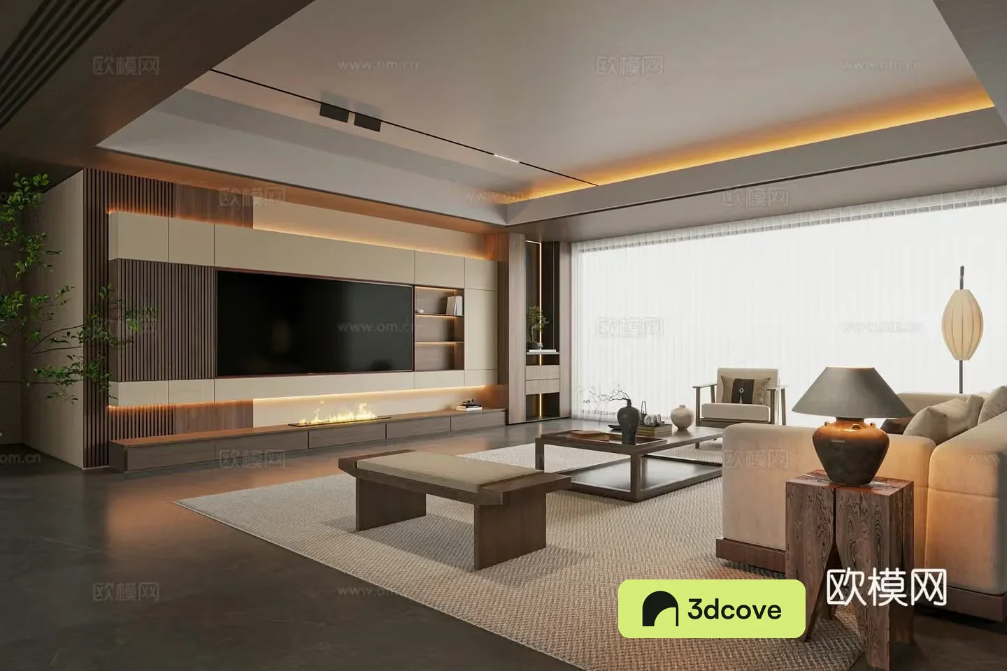 New Chinese Song style living room