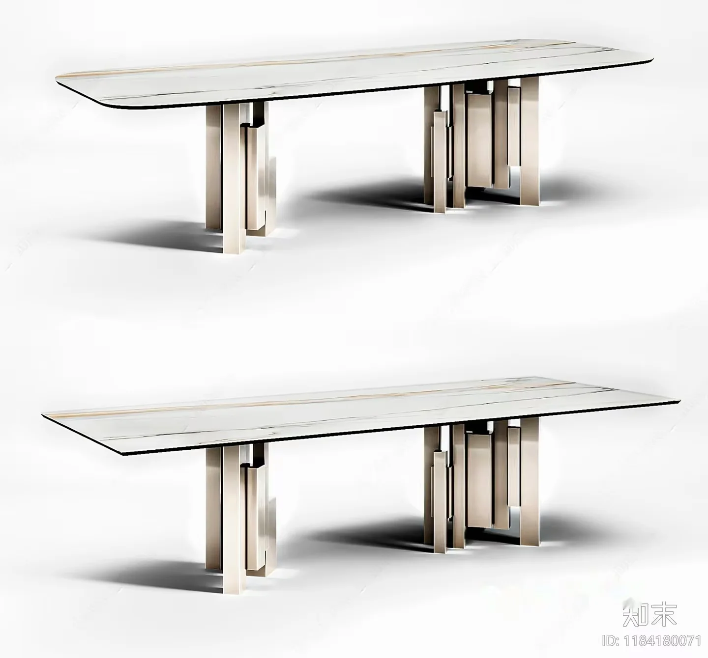 Modern Dining Table 3D Model – 7324 – VRAY Render