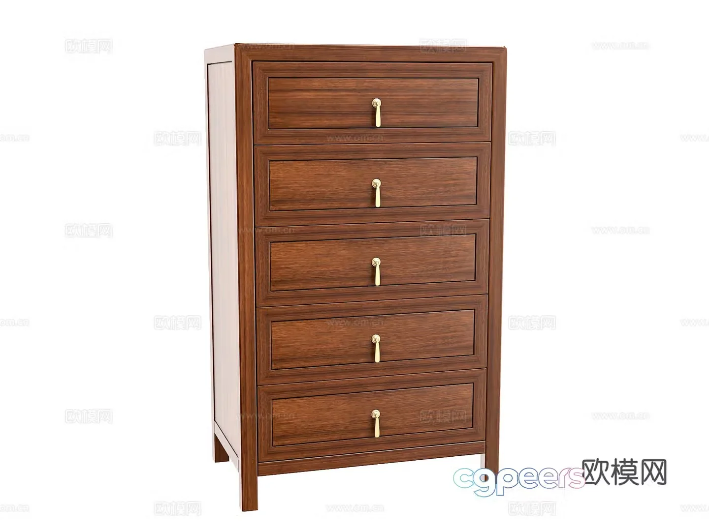 New Chinese style chest of drawers 3D model