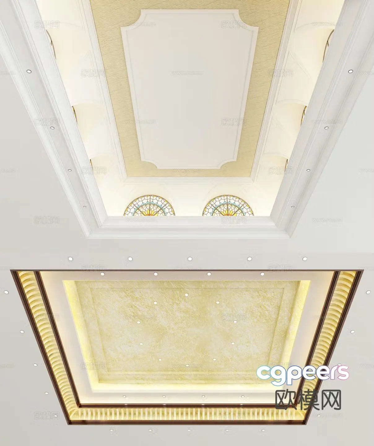 European style ceiling 3D model