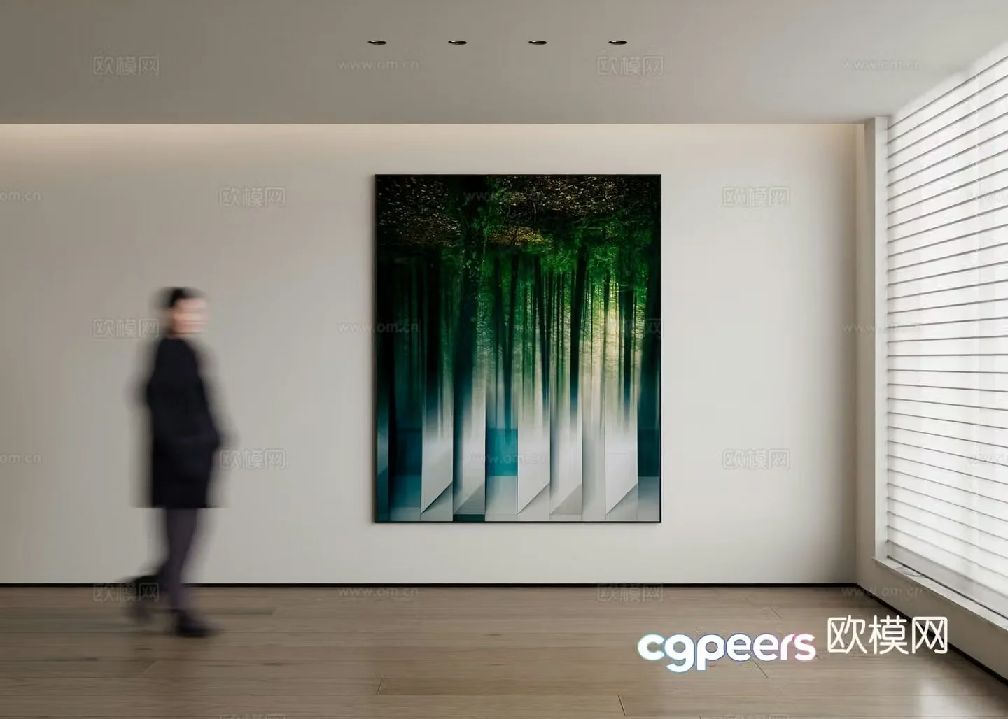 Modern decorative painting 3d model