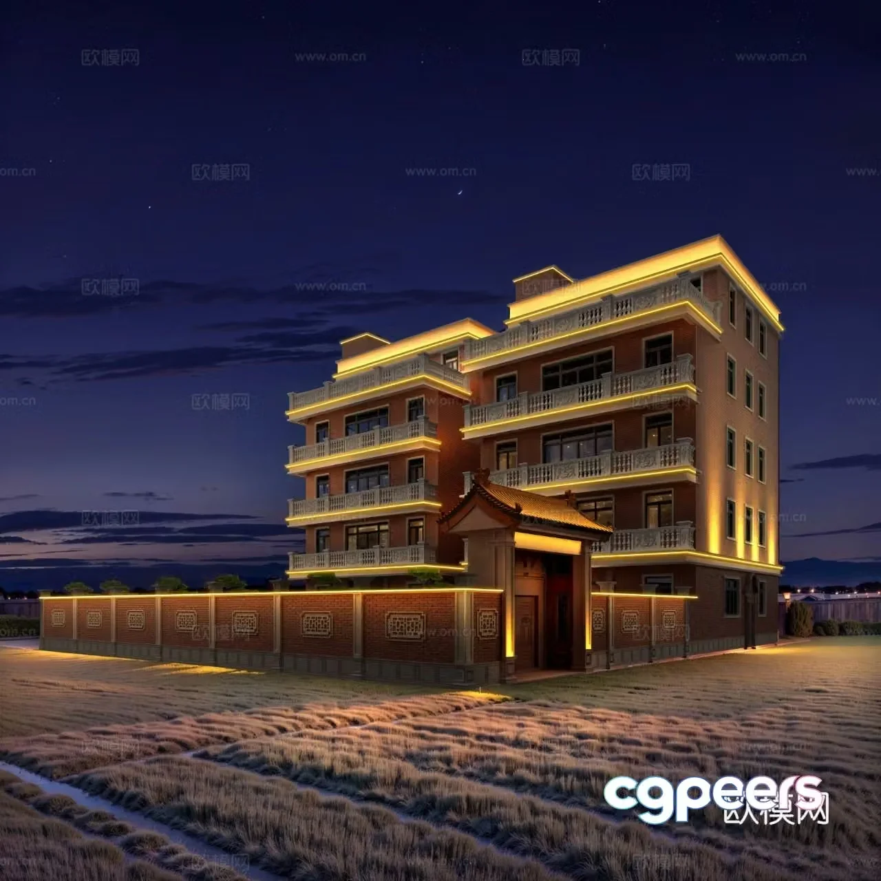 Chaoshan self -built house 3D model 3D model