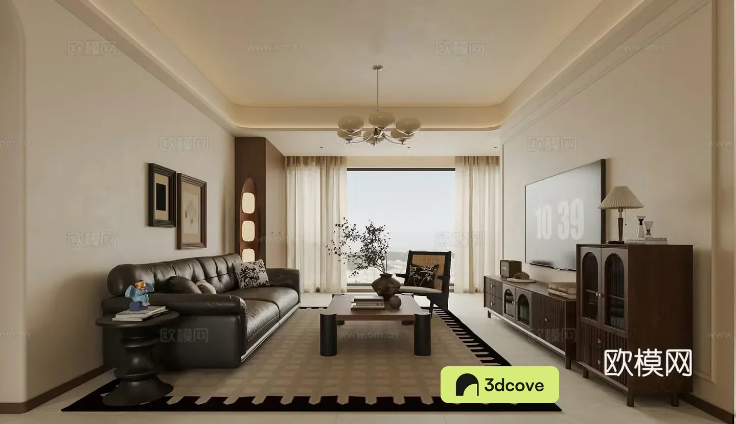 Middle Ages Living Room 3D Model