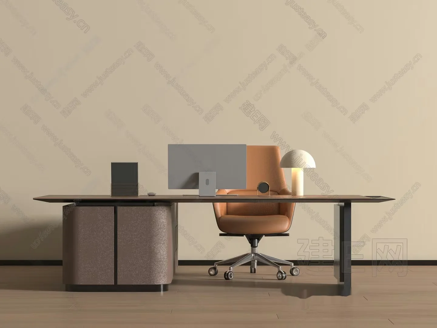 Modern Office Setup 3D Model – 15435 – VRAY Render