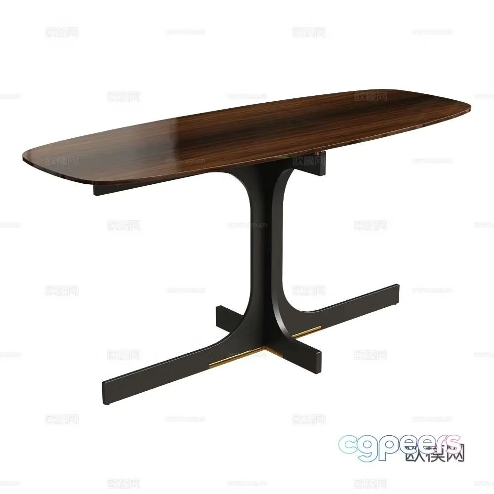 MisuraEmme Modern Italian Dining Table Log Dining Table Light Luxury Dining Table 3D Model