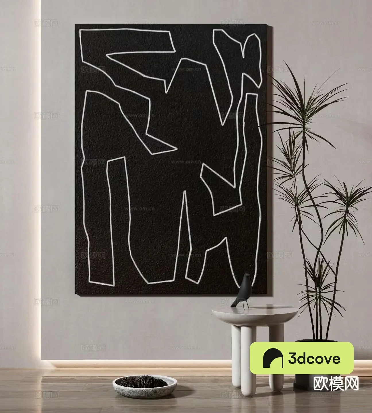Modern texture painting decorative painting