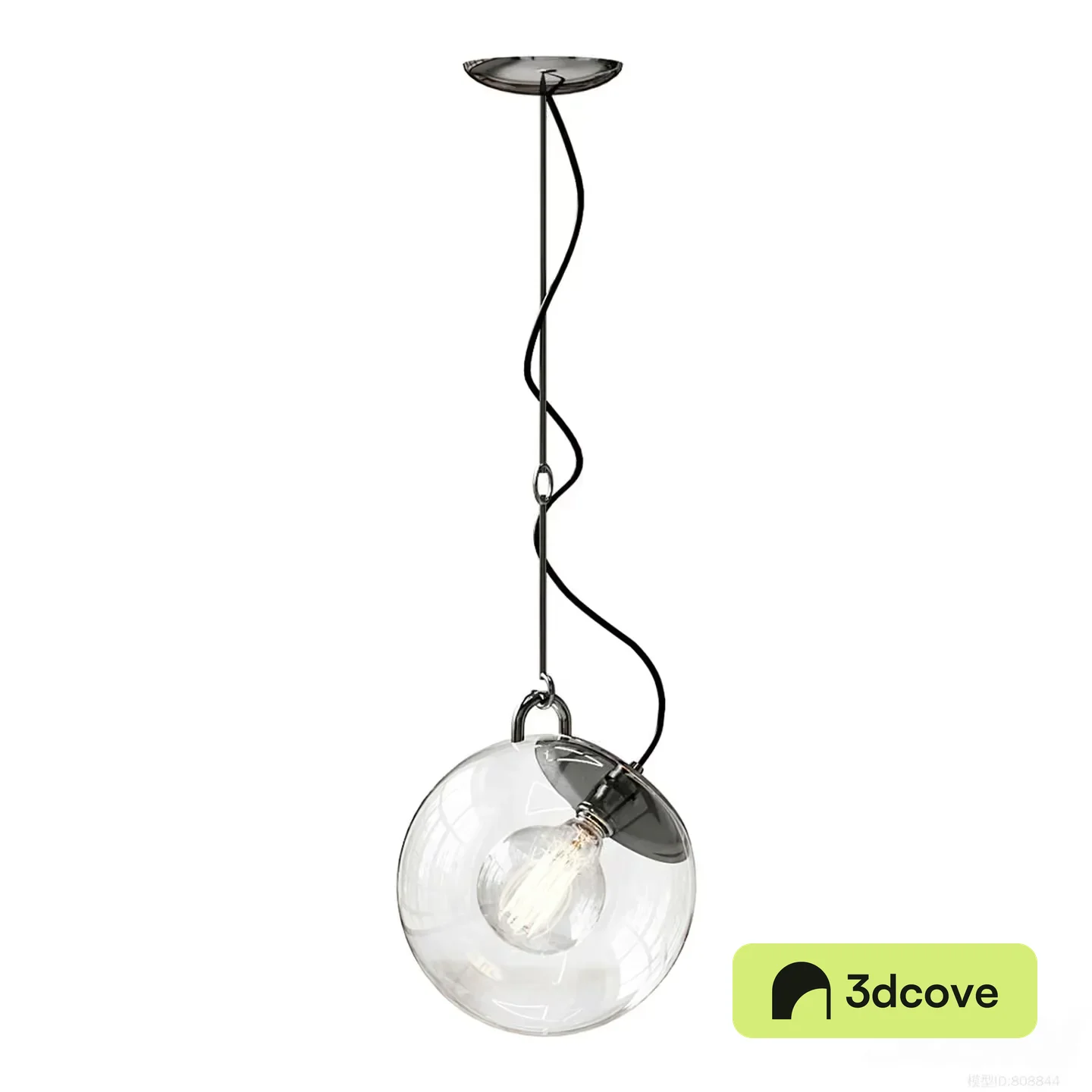 Light Fixture With A Bulb