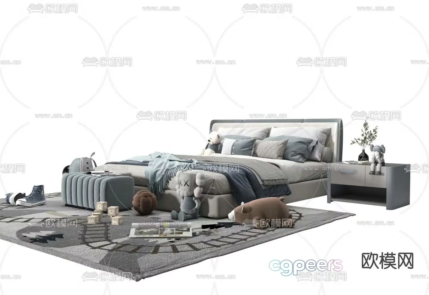 Children’s bed 3d model