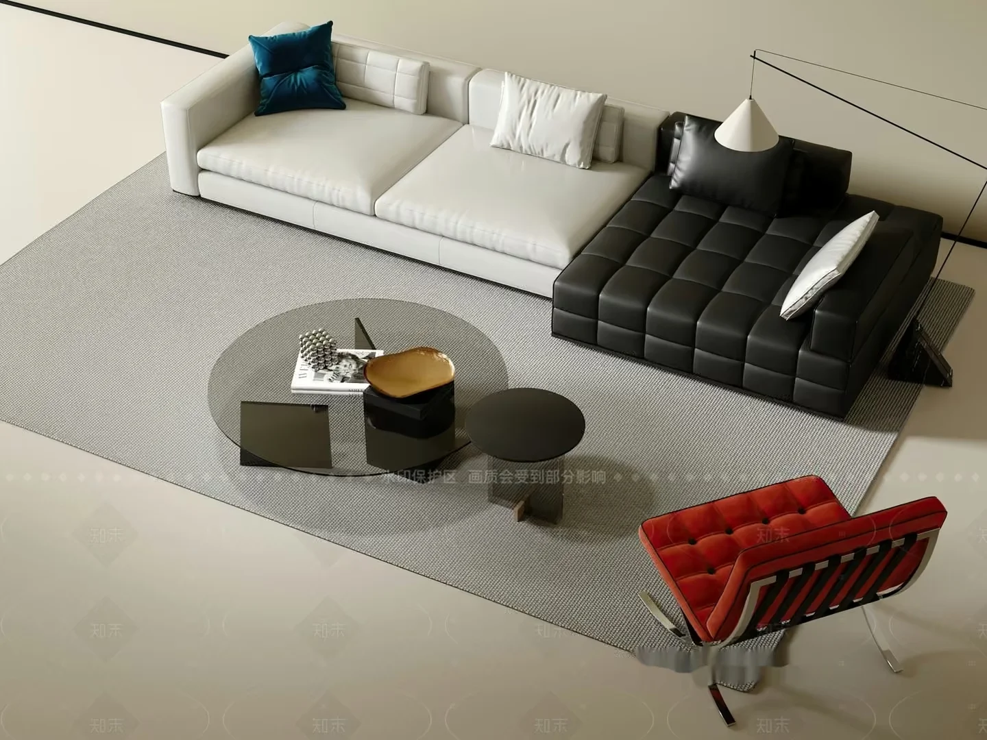 Modern Living Room 3D Model – 10925 – VRAY Render