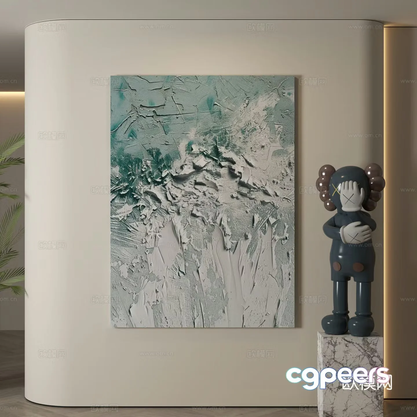 Modern decorative paintings Decorative paintings Modern hanging paintings Hanging paintings Simple hanging paintings 3D model