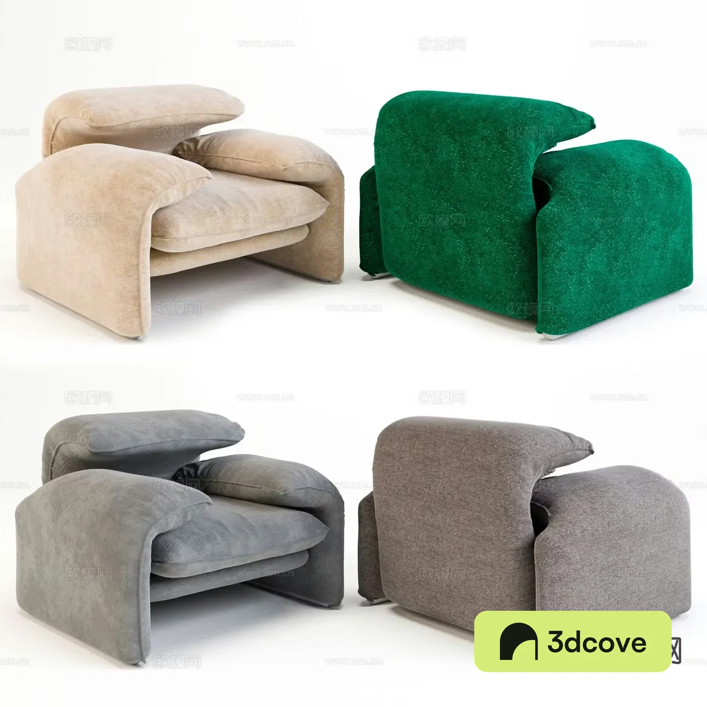 Modern single sofa
