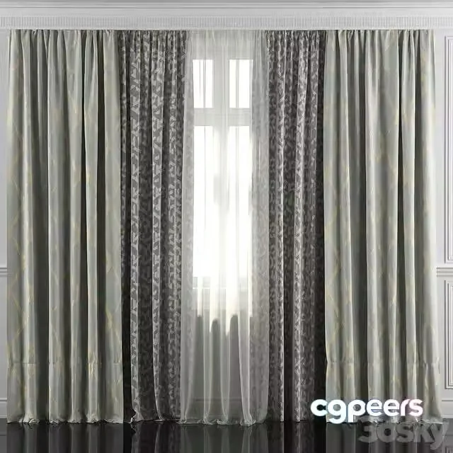 3ds Max Free – Curtains with window 38