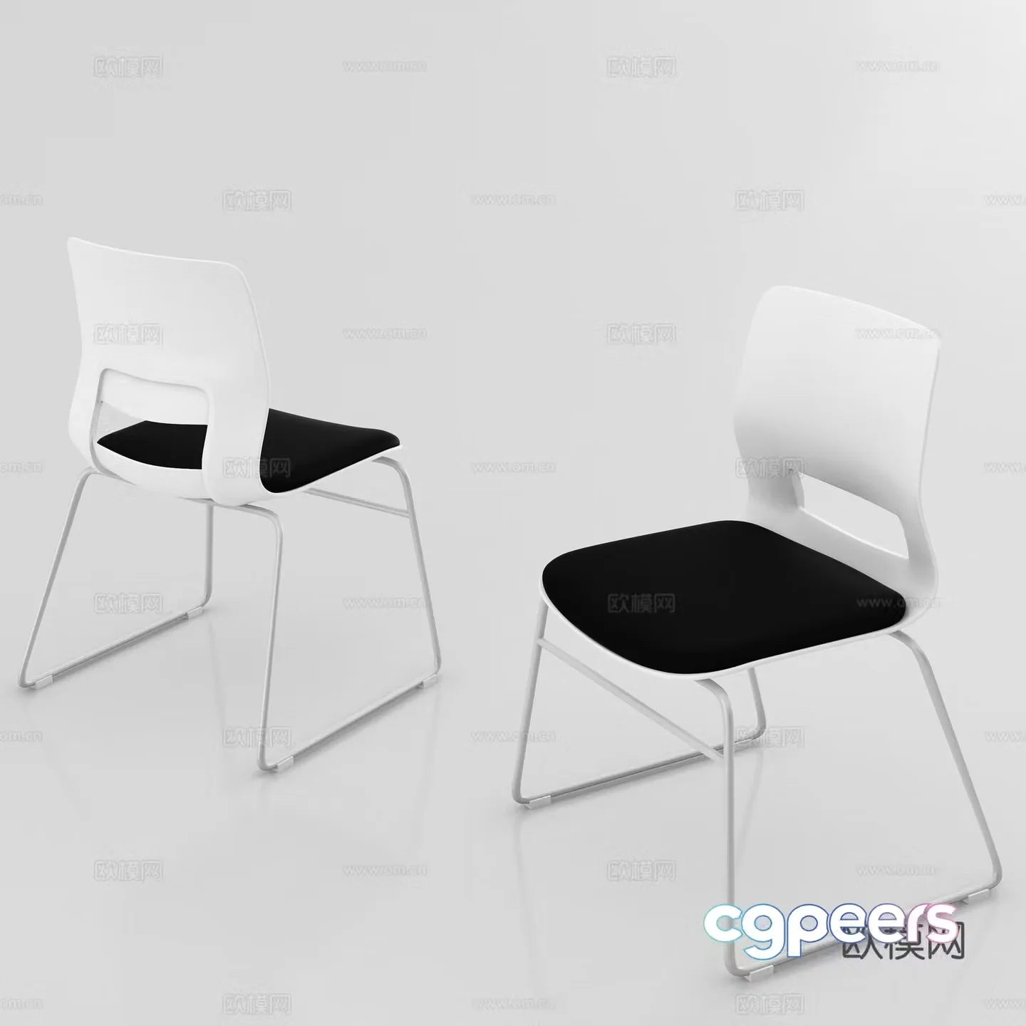 Conference room conference chair leisure chair training chair 3d model