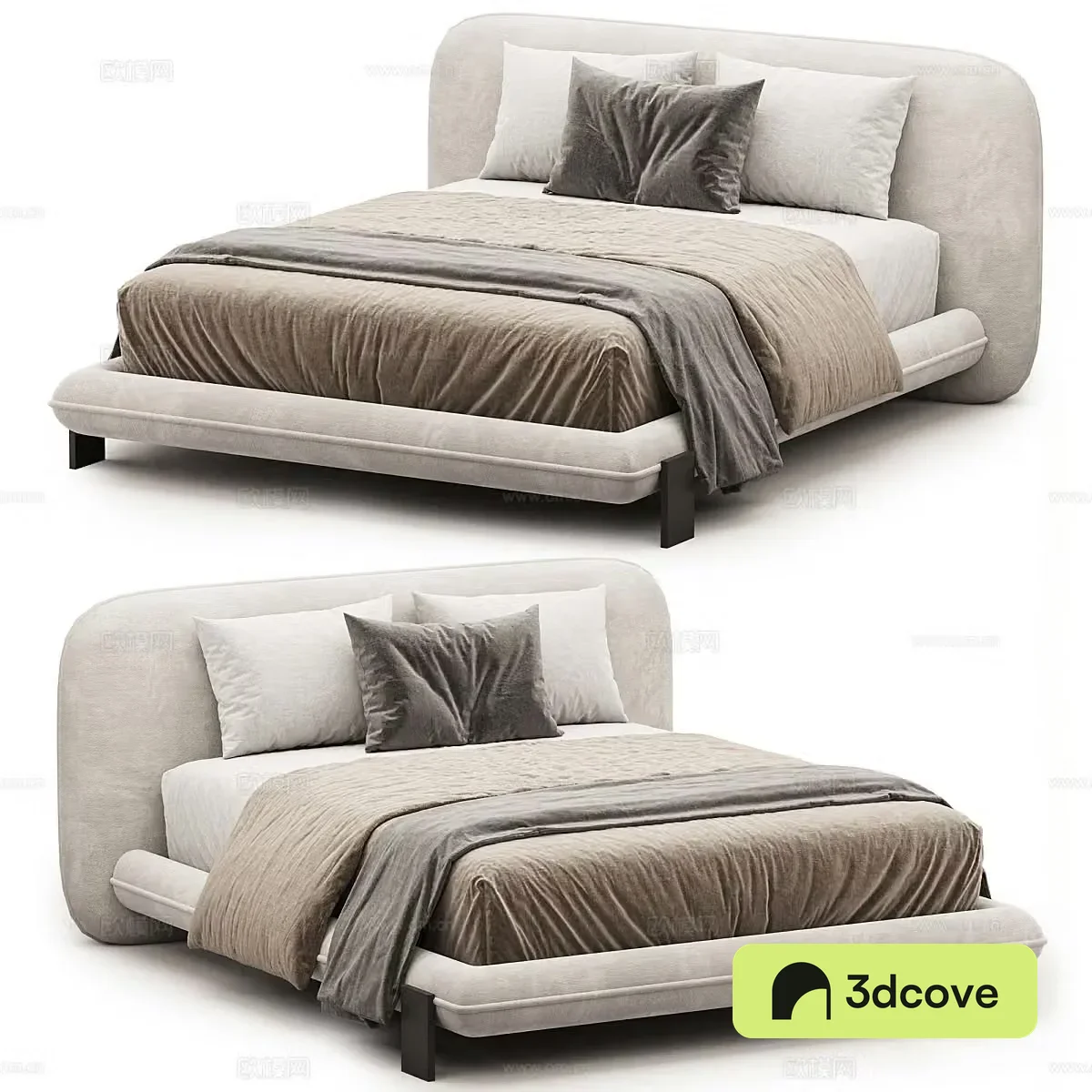 Wabi-sabi double bed
