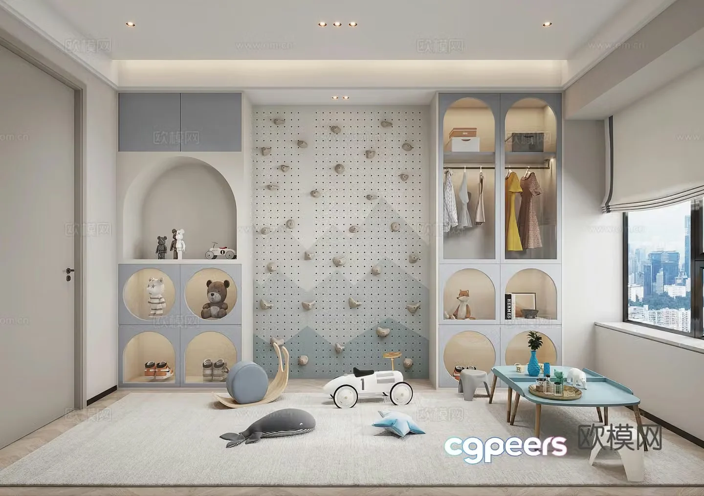 Modern children’s room 3d model