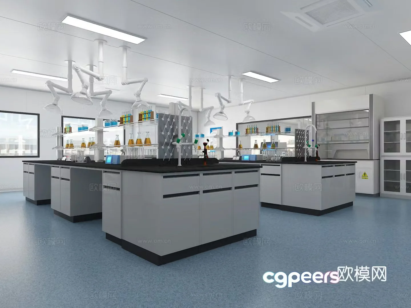 Modern laboratory 3d model