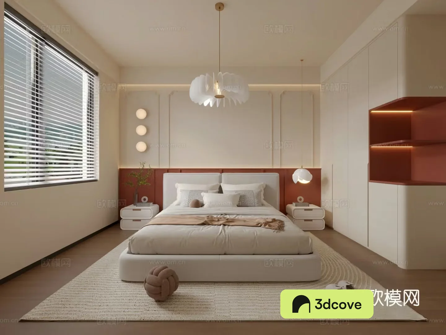 French minimalist bedroom