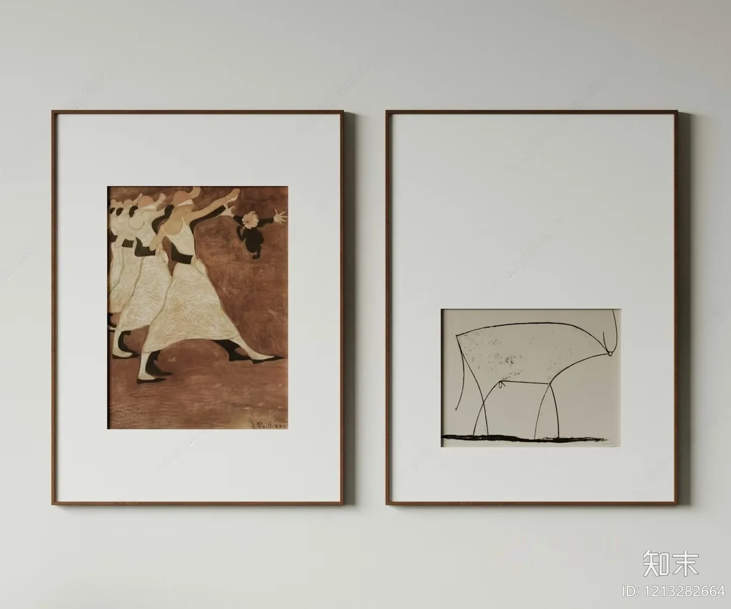 Artwork In A Frame 3D Model – 3923 – VRAY Render