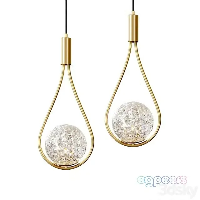 3ds Max Free – Lampatron HOOP DROP LUX pendant lamp