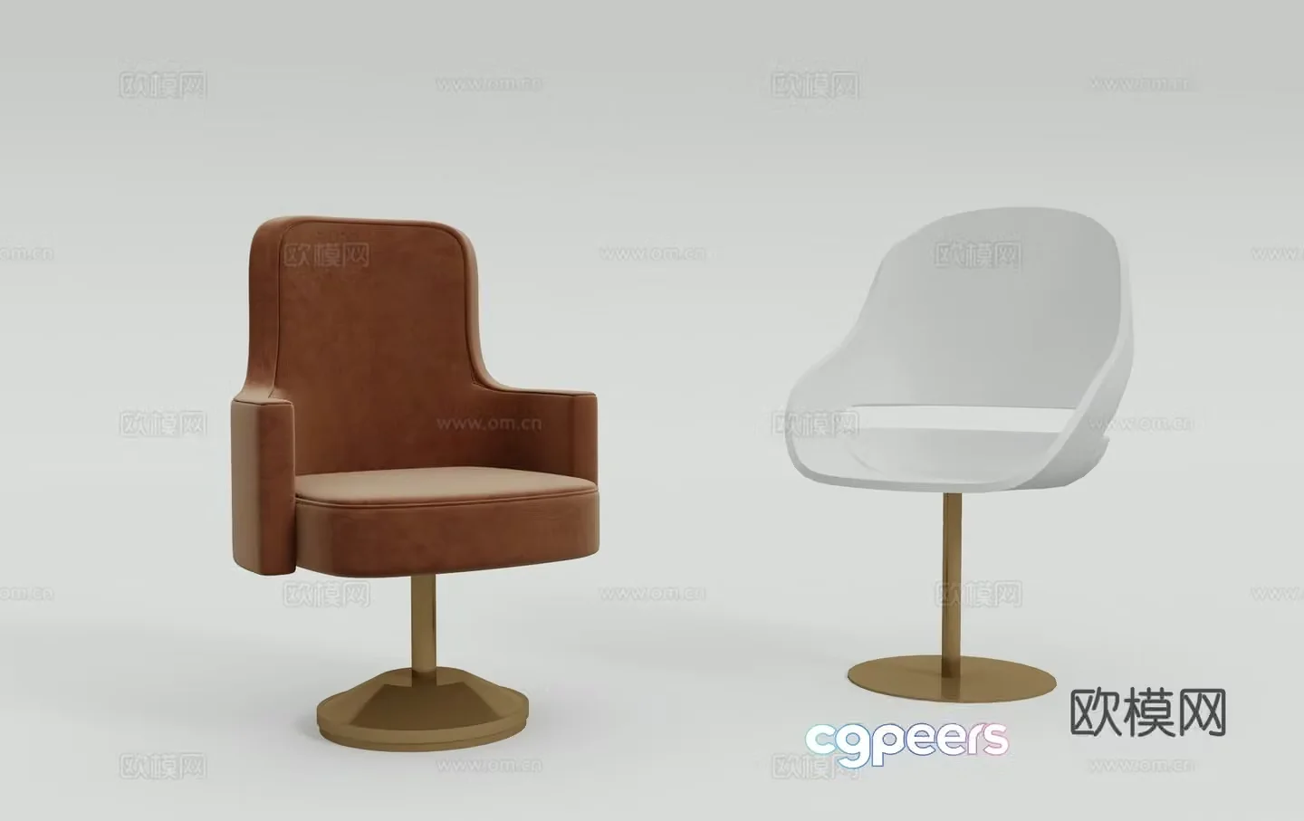 Modern bar chair 3d model
