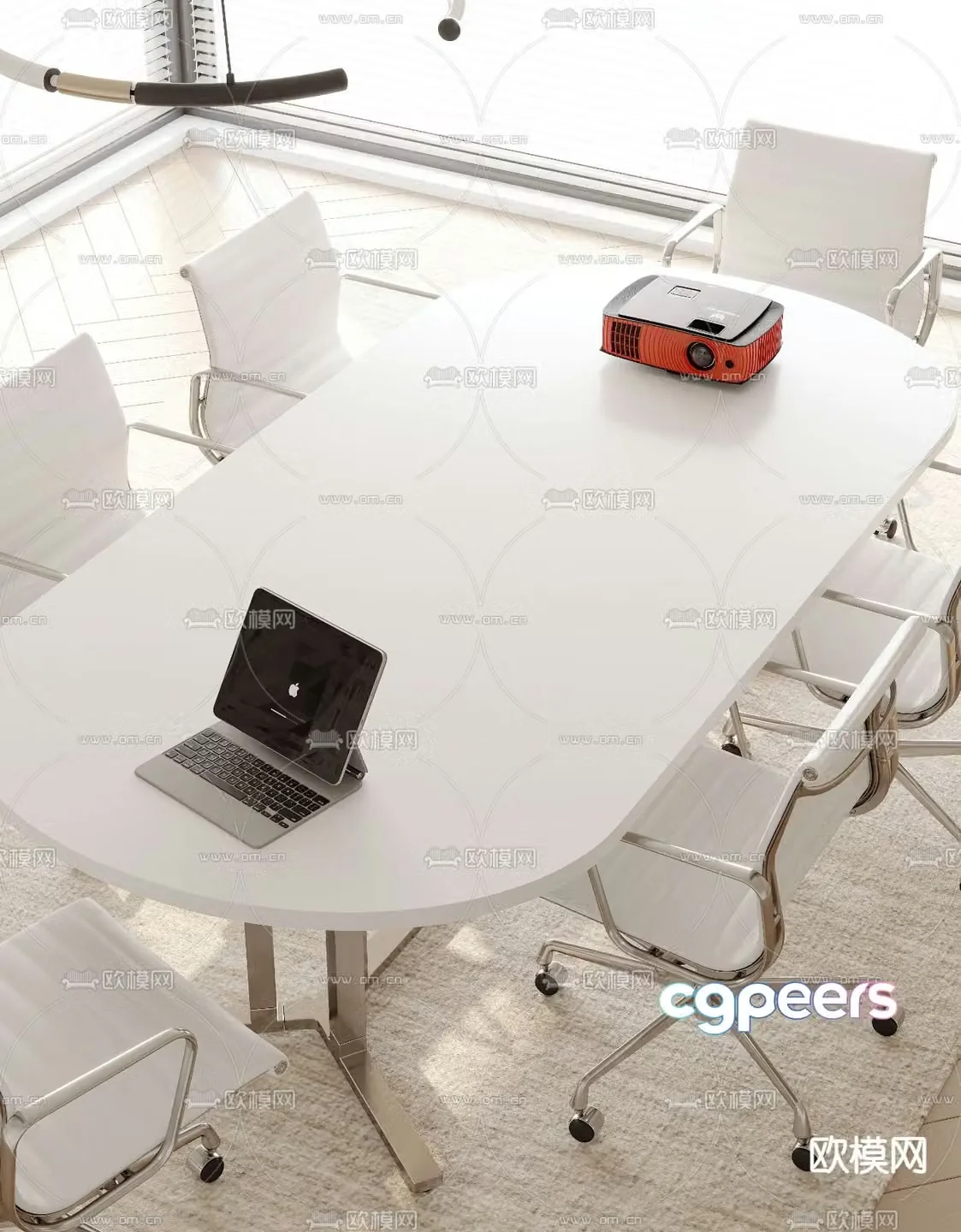 Modern conference table conference table 3d model