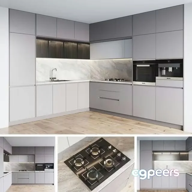3ds Max Free – kitchen 045 corner