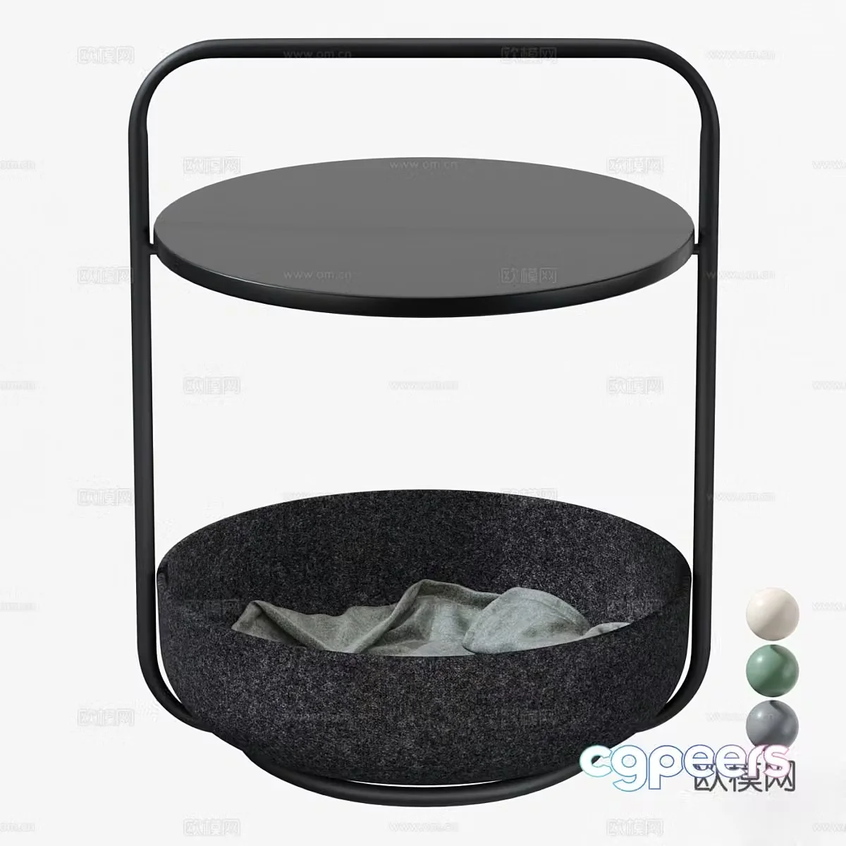 3D model of side angle angle