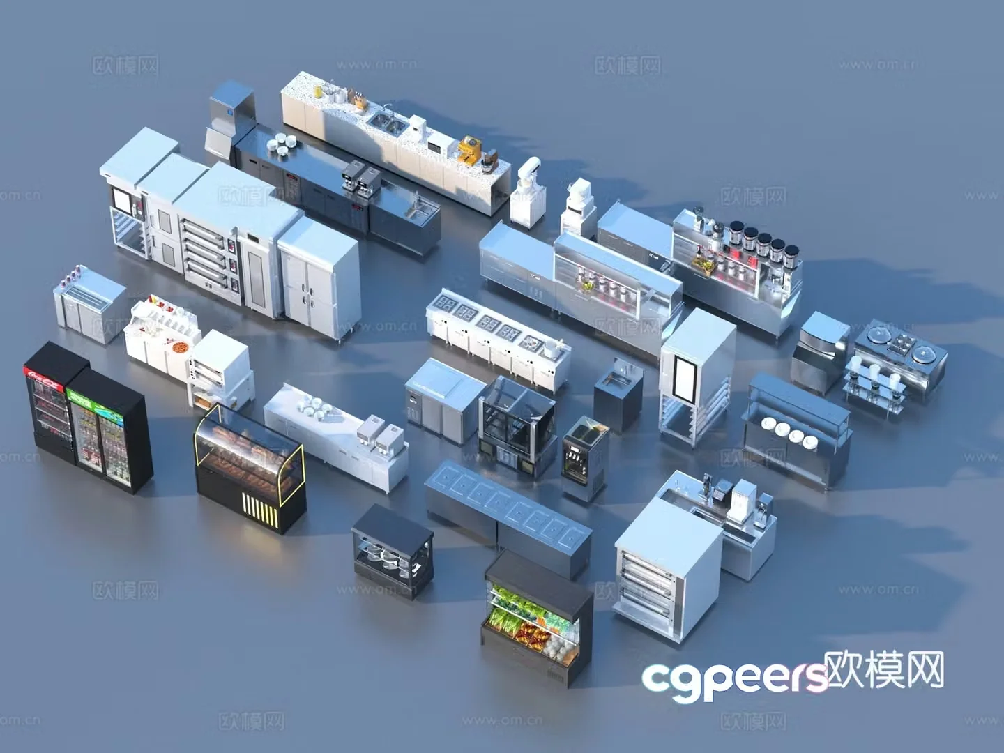 Kitchen supplies kitchen equipment 3d model