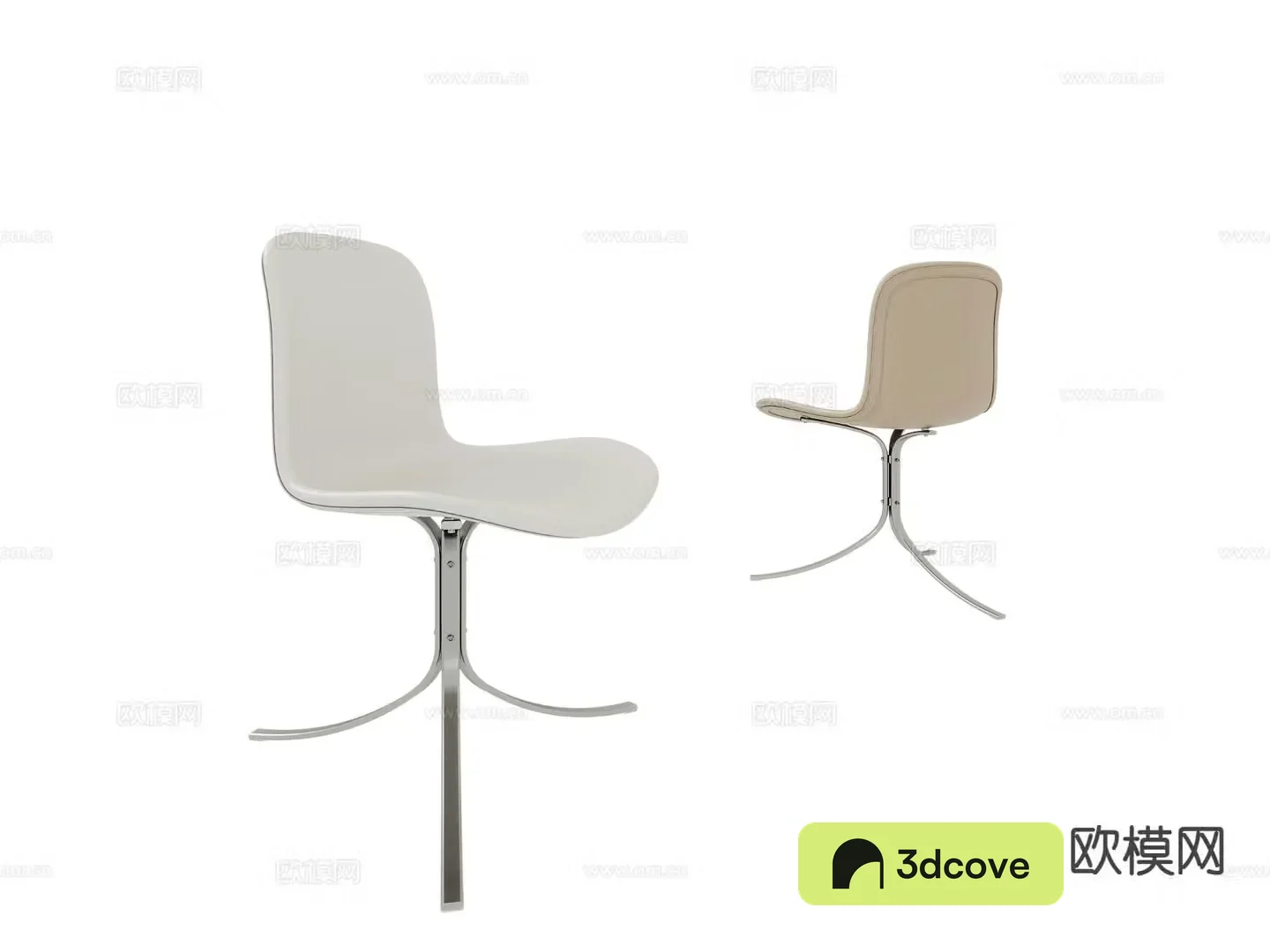 Modern single chair leather chair dining chair