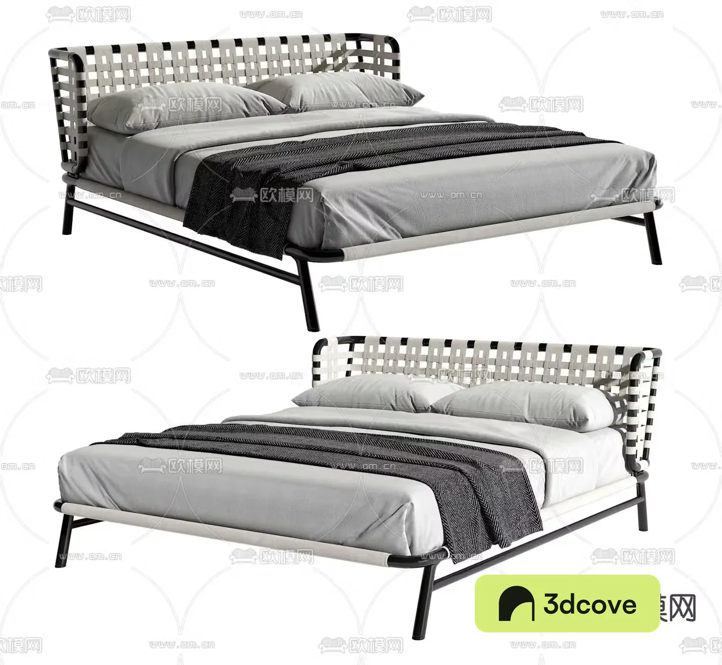 Modern double bed