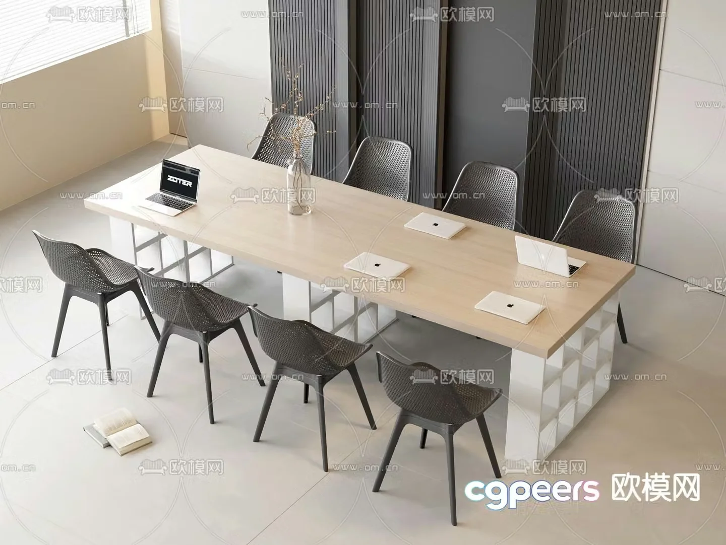 Modern conference table conference table 3d model