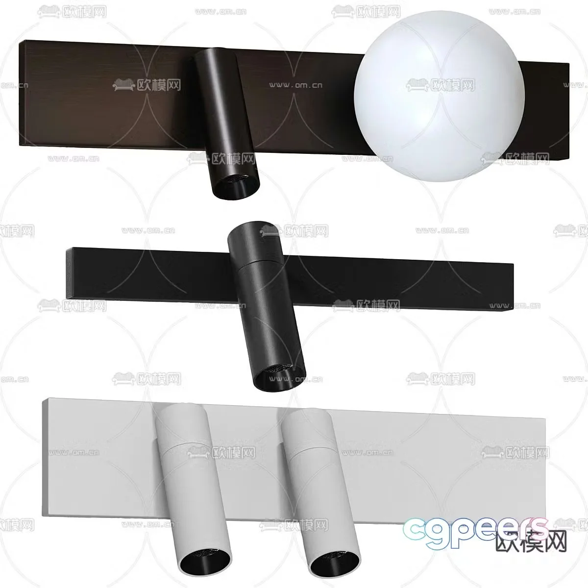 Locus wall lamp reading lamp 3d model