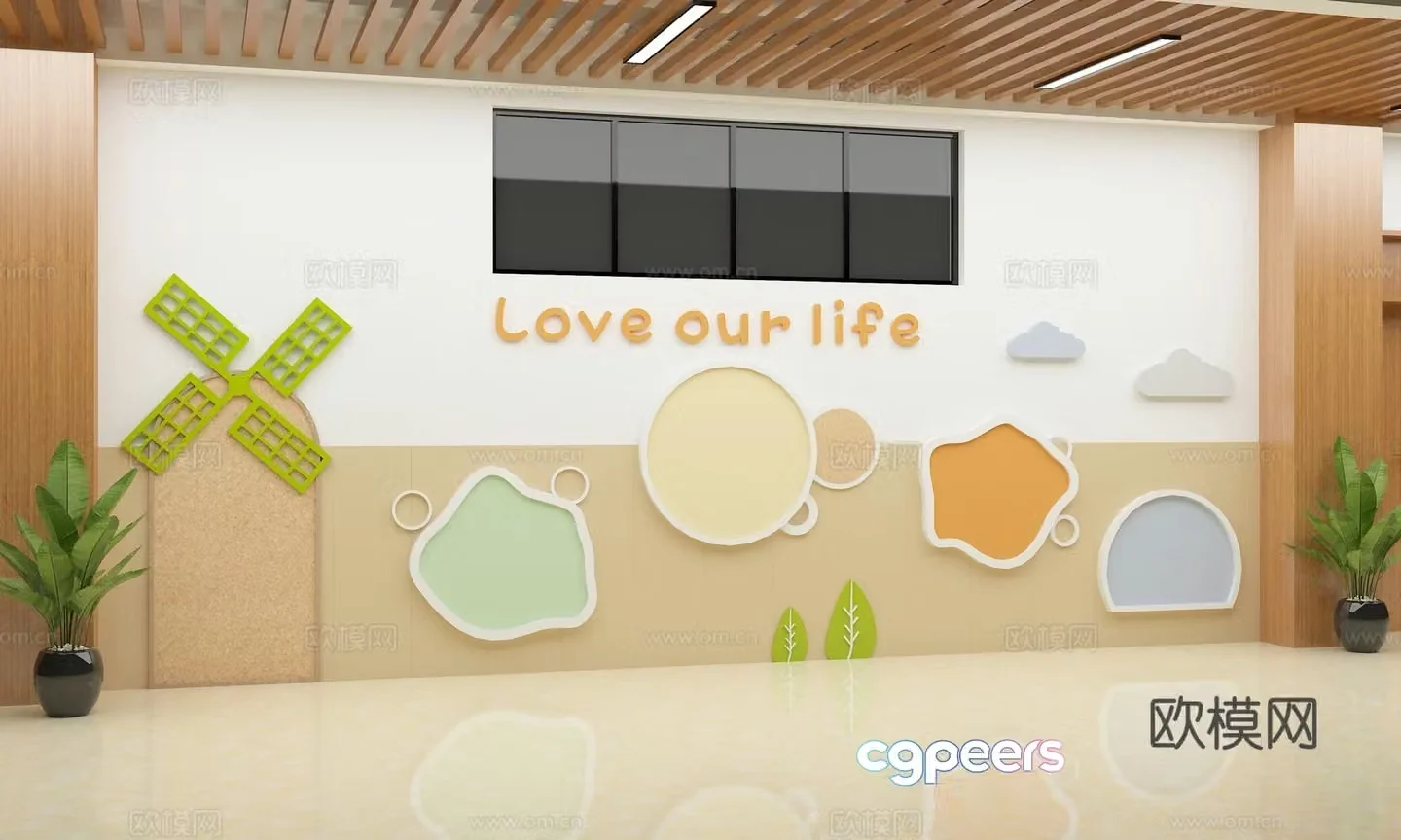 Hall Kindergarten 3d model