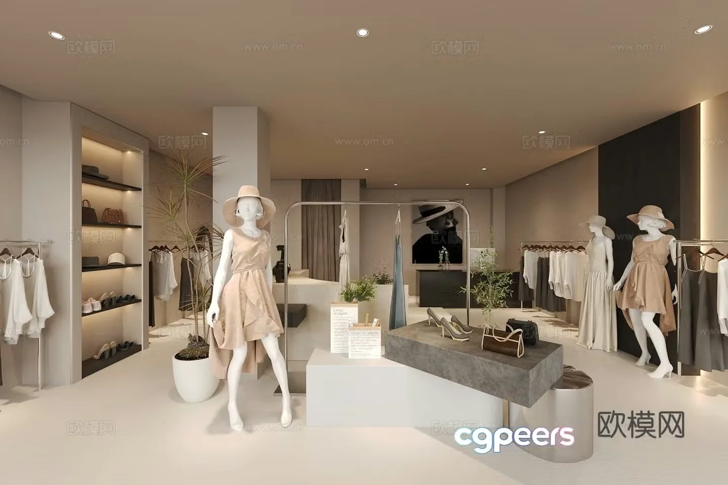 Wasabi Clothing Store Women’s Clothing Store 3D Model