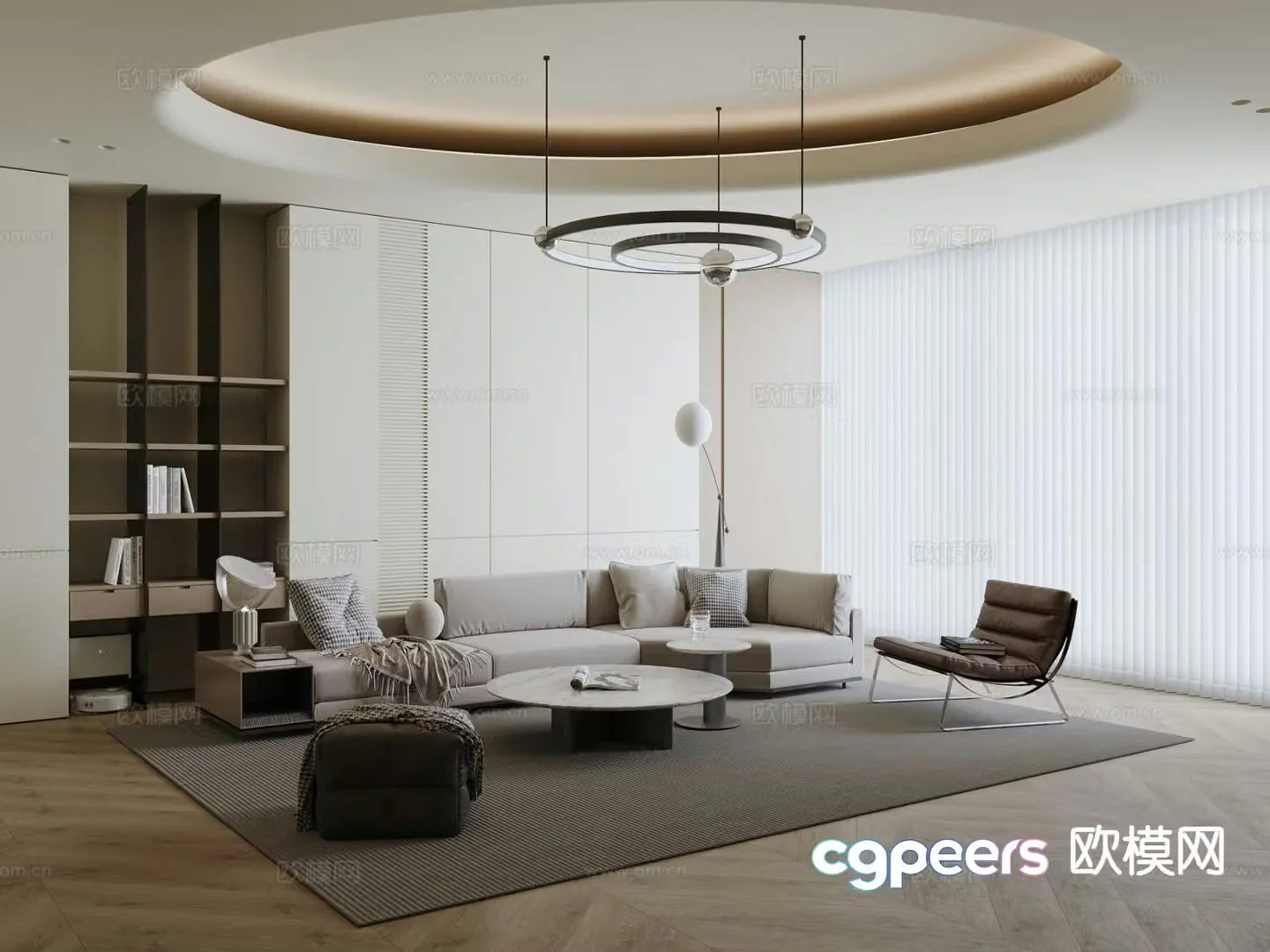 Modern modular sofa corner sofa 3d model