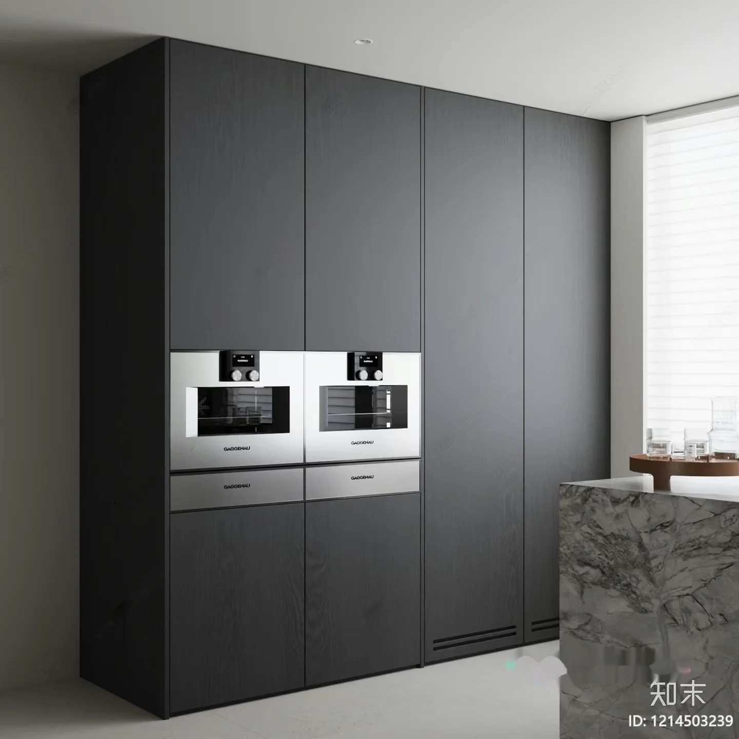 Modern Kitchen With Appliances 3D Model – 12338 – VRAY Render