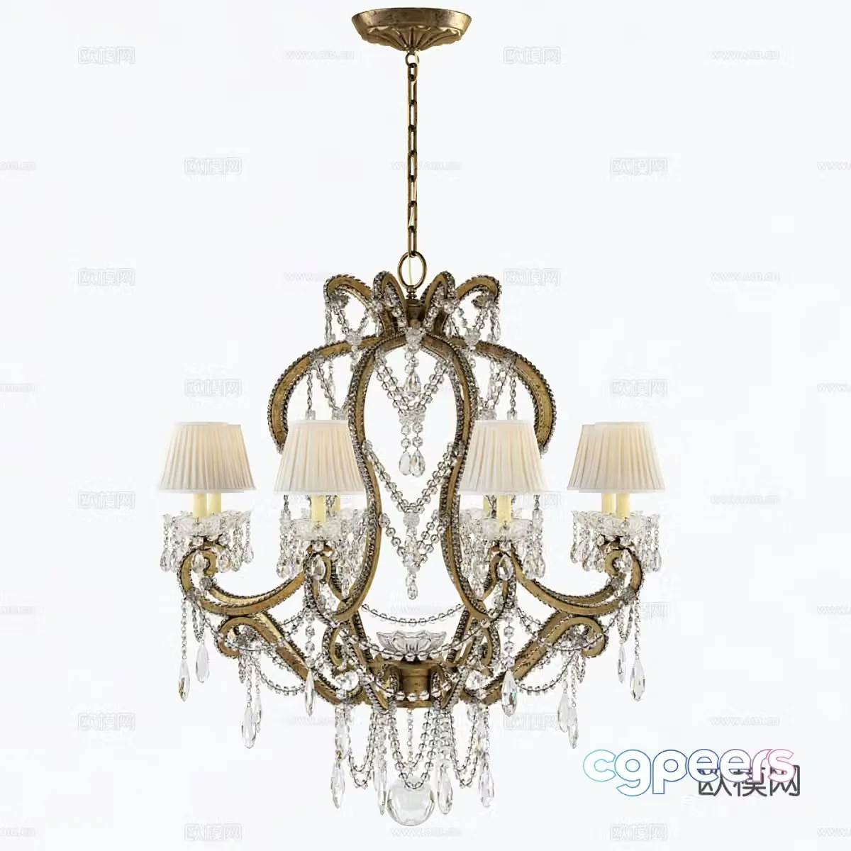Small chandelier ADRIANA3d model