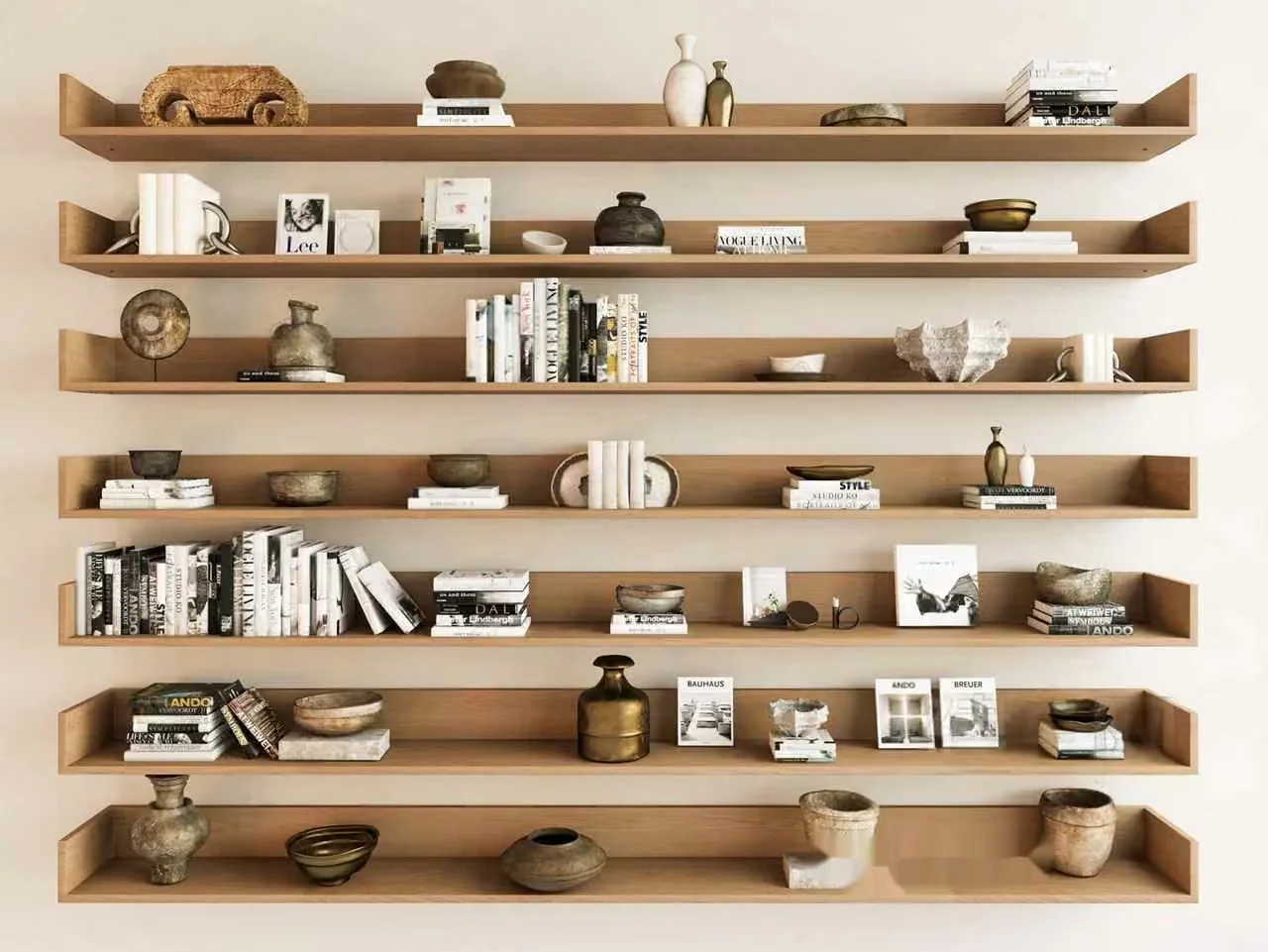 Modern Floating Shelves 3D Model – 15700 – VRAY Render