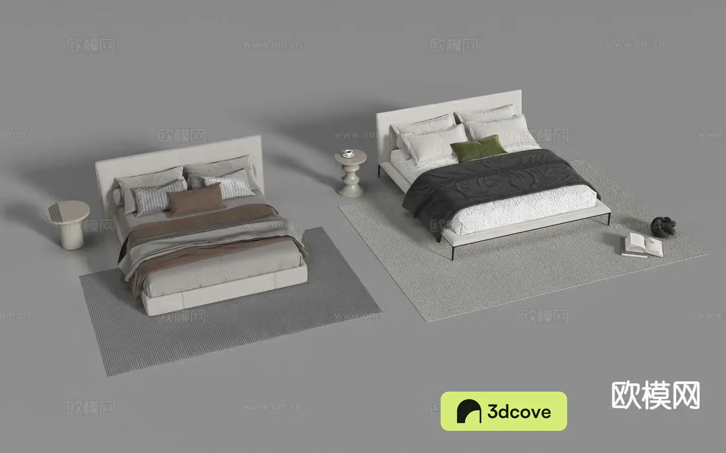 Modern double bed