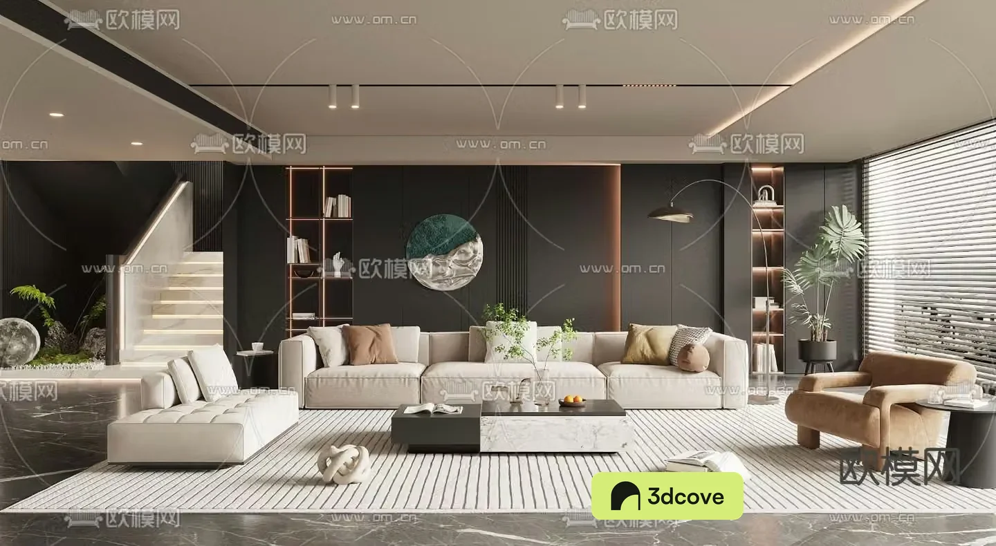 Modern villa living room