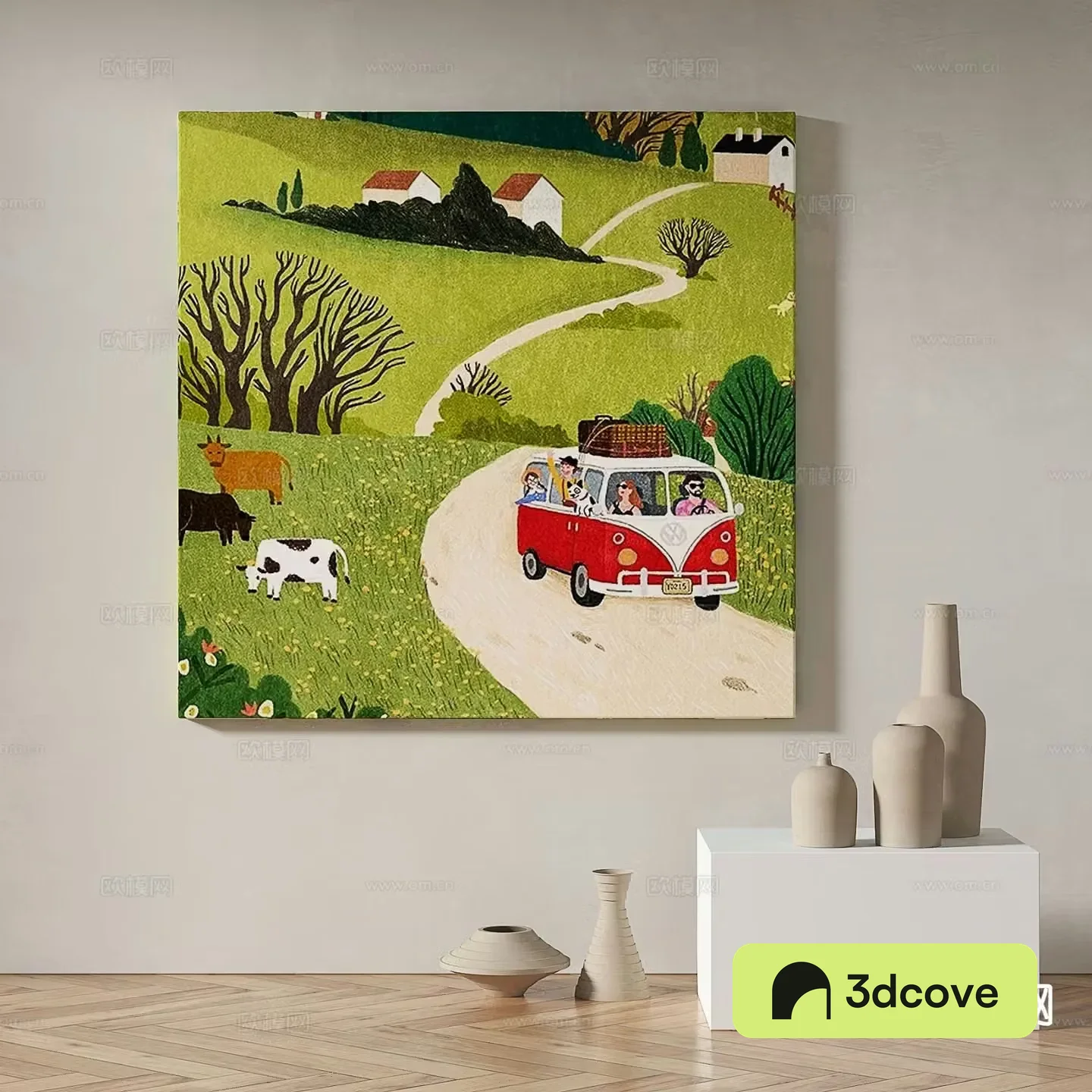 Modern art painting decorative painting