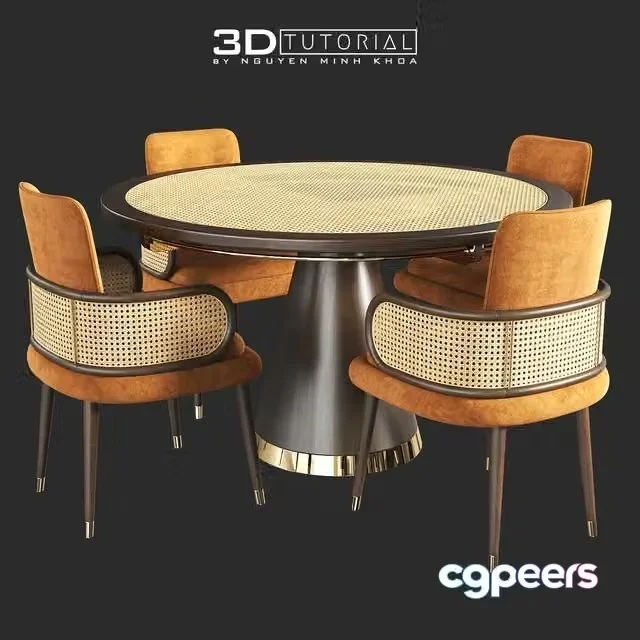 3ds Max Free – Dining Chair & Table